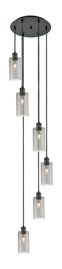 Downtown Urban Six Light Pendant in Matte Black (405|116B-6P-BK-G434-7SM)