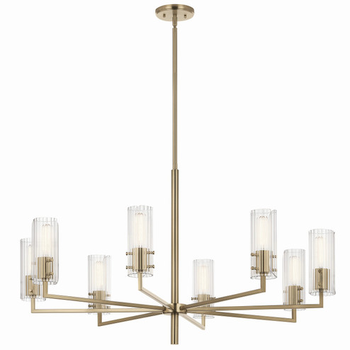 Velestino Eight Light Chandelier in Champagne Bronze (12|52680CPZ)