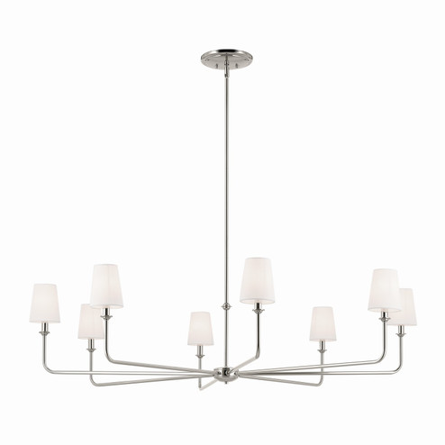 Pallas Eight Light Chandelier in Polished Nickel (12|52521PN)