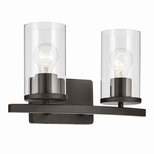Crosby Two Light Bath in Olde Bronze (12|45496OZCLR)