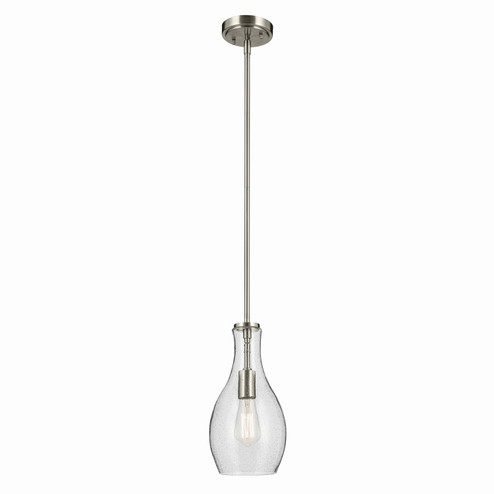 Everly One Light Pendant in Brushed Nickel (12|42456NICS)