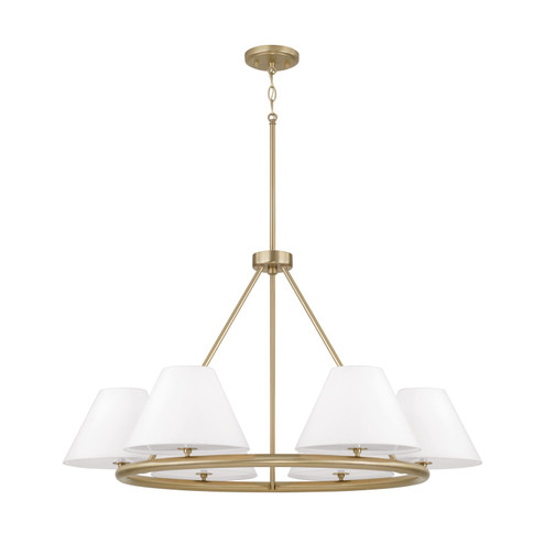 Parson Six Light Chandelier in Matte Brass (65|453261MA)