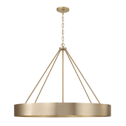 Weller Six Light Chandelier in Matte Brass (65|453061MA)