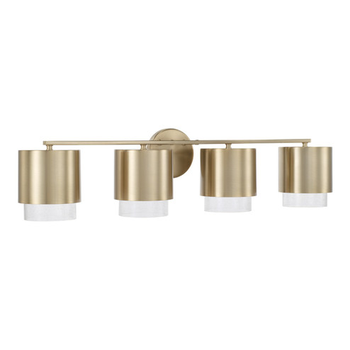 Weller Four Light Vanity in Matte Brass (65|153041MA-549)
