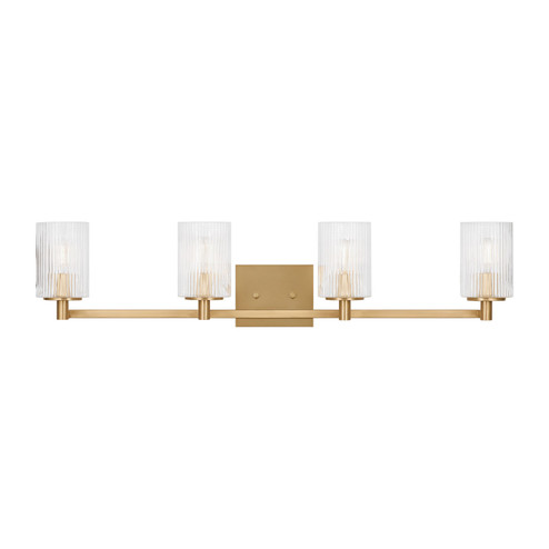 Lando Four Light Wall / Bath in Satin Brass (1|GLV1044EN/SB)