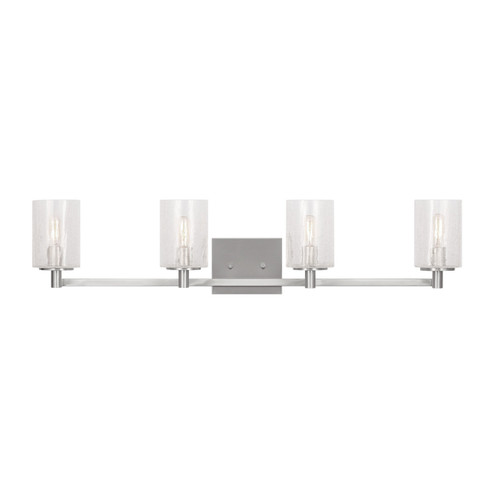 Parker Four Light Wall / Bath in Brushed Steel (1|GLV1034EN/BS)
