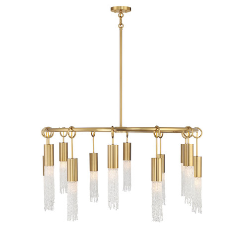 Chelsea 12 Light Chandelier in Warm Brass (51|1-1367-12-322)