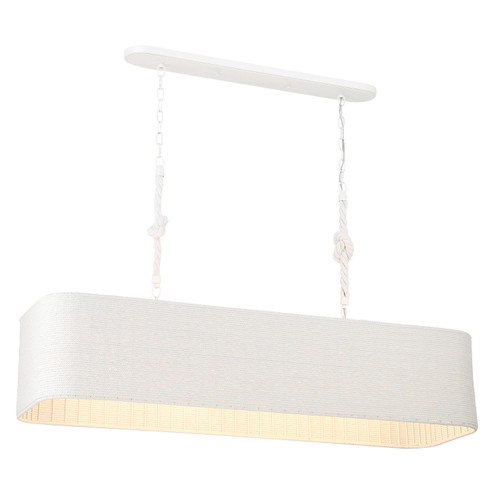 Lodelle Four Light Island Chandelier in Matte White (7|1806-44B)