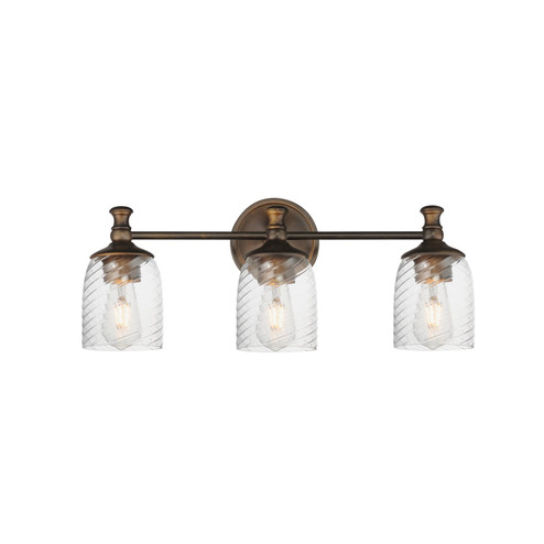 Swirl Three Light Bath Vanity in Antique Bronze (16|21353CRANB)