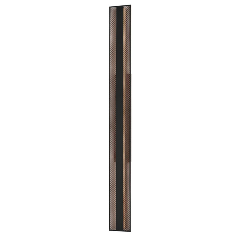 Interlace LED Outdoor Wall Sconce in Black/Aged Copper (86|E30294-ACPBK)