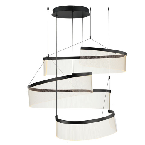 Sonata LED Pendant in Black (86|E24776-133BK)