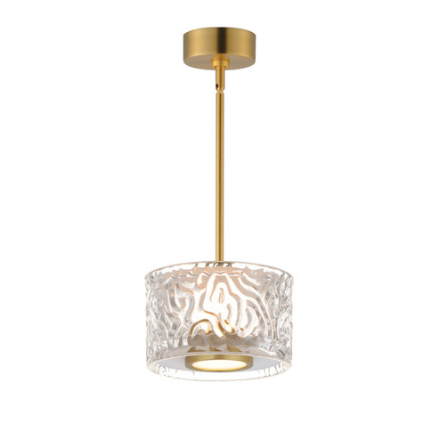 Elysian LED Pendant in Natural Aged Brass (86|E11081-124NAB)