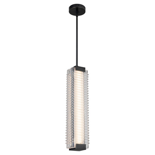Alai LED Pendant in Urban Bronze/Ribbed Glass (452|PD374624UBCR-UNV)