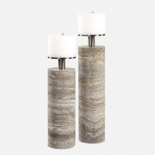 Shadowstone Candleholders Set/2 in Dark Bronze (52|18186)