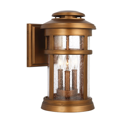 Newport Three Light Wall Lantern in Natural Copper (454|OL14302NCP)