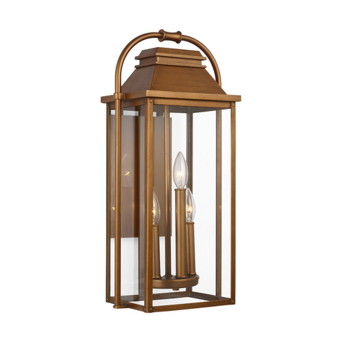 Wellsworth Three Light Wall Lantern in Natural Copper (454|OL13201NCP)