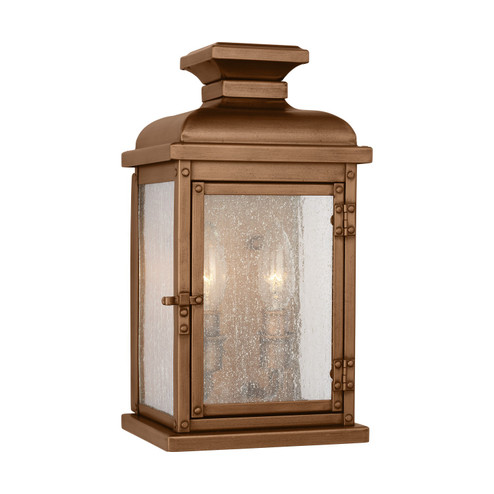 Pediment Two Light Wall Lantern in Natural Copper (454|OL11100NCP)