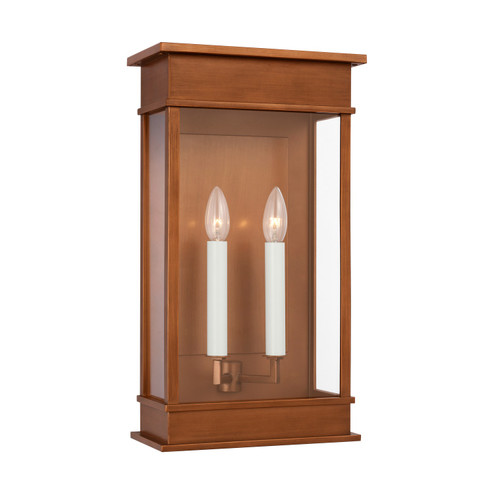 Cupertino Two Light Wall Lantern in Natural Copper (454|CO1482NCP)