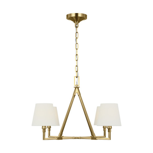 Perth Four Light Chandelier in Burnished Brass (454|CC1744BBS)