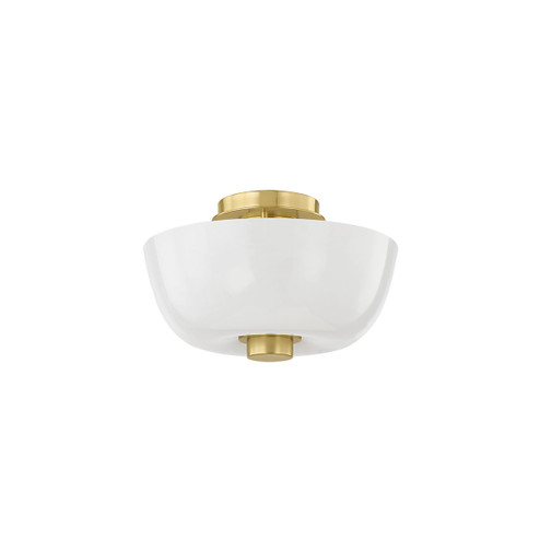 Dove One Light Flush Mount in Aged Brass (70|5215-AGB)