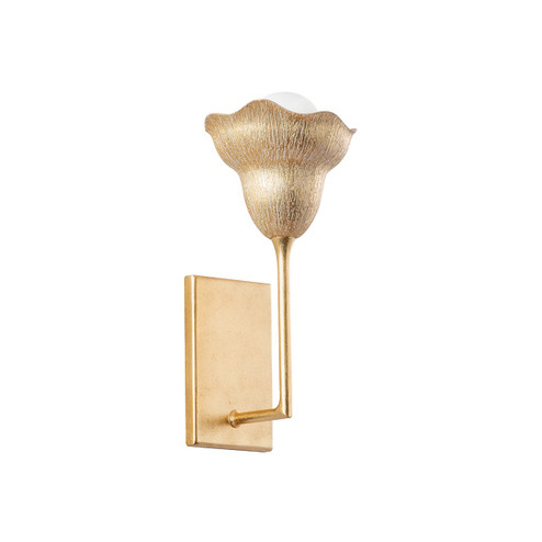 Alora One Light Wall Sconce in Vintage Gold Leaf/Gilded Ivory (70|1281-VGL/GLI)