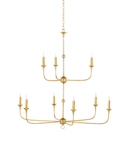 Nottaway Collection Nine Light Chandelier in Contemporary Gold Leaf / Contemporary Gold (142|9000-1254)