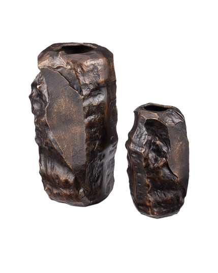 Carmelo Vase Set of 2 in Scorched Bronze (142|1200-0944)