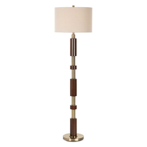 Stacked One Light Floor Lamp in Brass (52|30516-1)