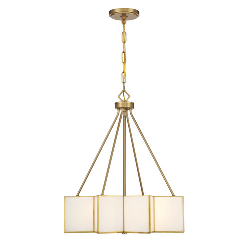 Reiling Three Light Pendant in Warm Brass (51|7-5988-3-322)