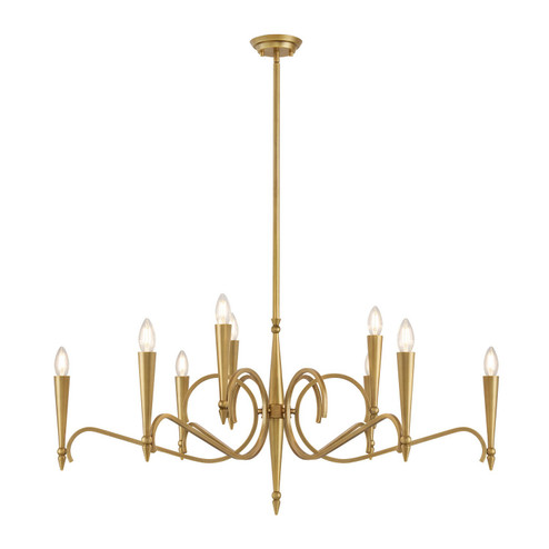Tremont Nine Light Chandelier in Riviera Brass (51|1-9417-9-220)