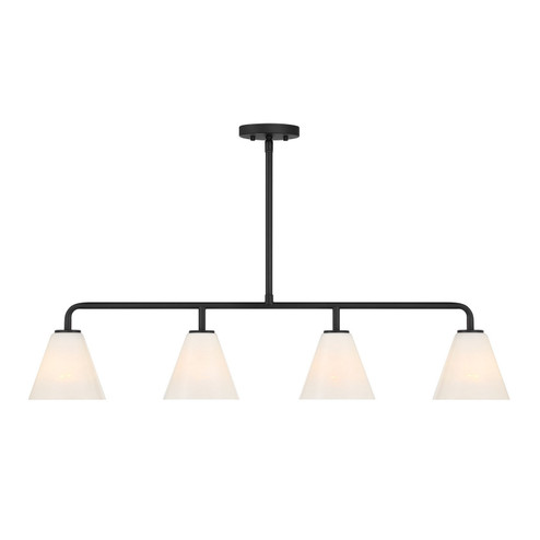 Blair Four Light Linear Chandelier in Matte Black (51|1-4014-4-89)