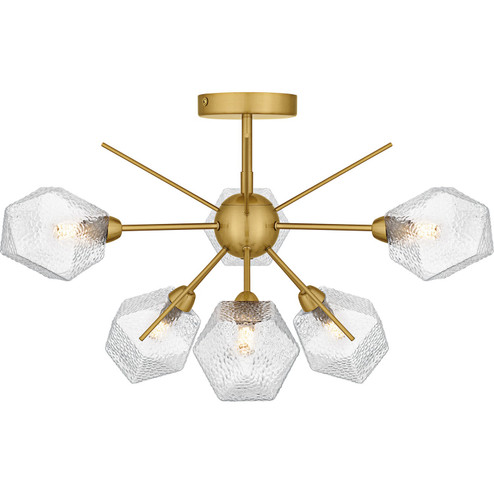 Salvador Six Light Semi-Flush Mount in Brushed Gold (10|PCSVD1724BRG)