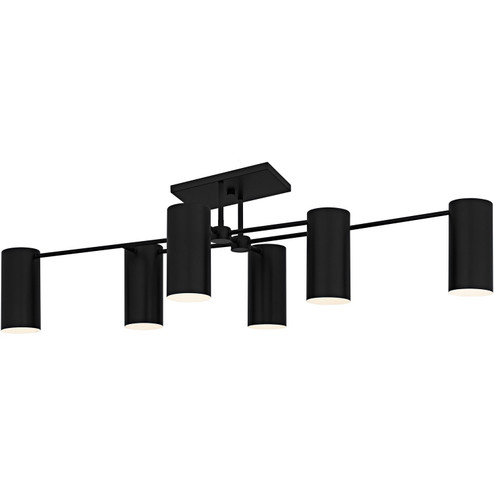 Foreland Six Light Semi-Flush Mount in Matte Black (10|FLD1750MBK)