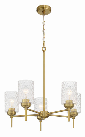 Claire Five Light Chandelier in Satin Brass (46|60525-SB)
