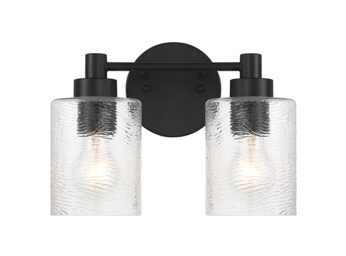 Lyndsey Two Light Vanity in Flat Black (46|60202-FB)