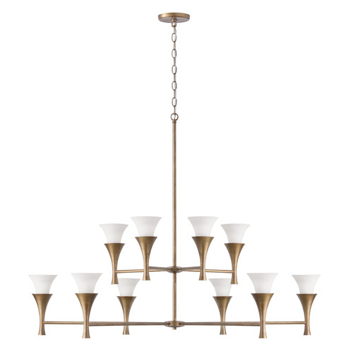 Nola Ten Light Chandelier in Mystic Luster (65|455701ML)