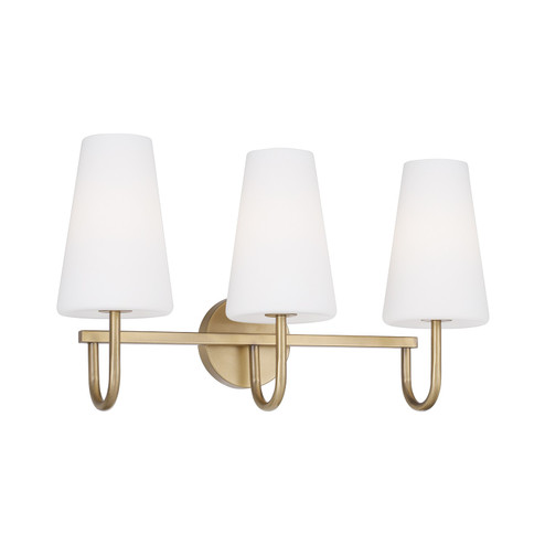 Averitt Three Light Vanity in Aged Brass (65|155231AD-550)