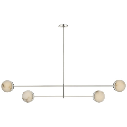 Melange LED Chandelier in Polished Nickel (268|KW 5608PN-ALB)