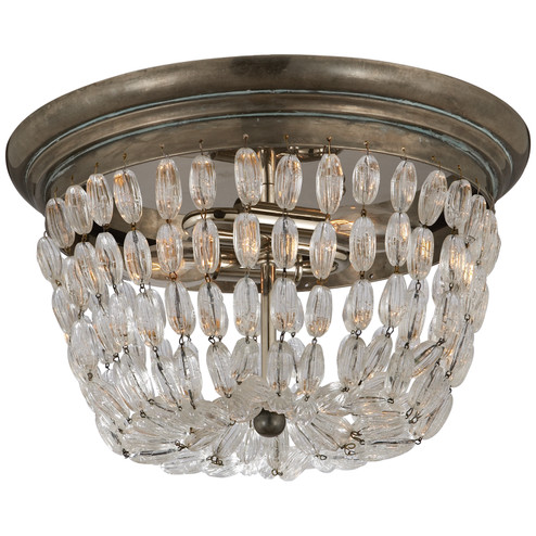 Paris Flea Market Two Light Flush Mount in Polished Nickel (268|CHC 4207PN-SG)