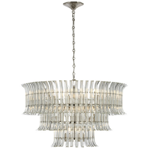 Rhine LED Chandelier in Polished Nickel (268|ARN 5072PN-CG)