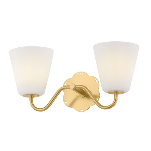 Leonella Two Light Bath in Aged Brass (428|H1017302-AGB)
