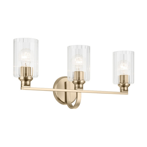 Gioe Three Light Bath in Champagne Bronze (12|55226CPZFLU)