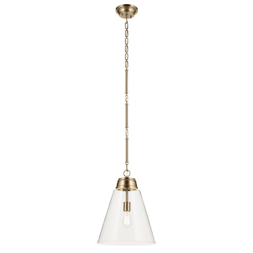 Marsailli One Light Pendant in Champagne Bronze (12|52662CPZCLR)