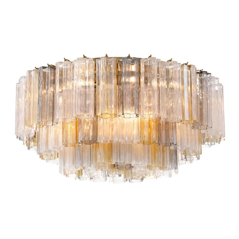 Addis 16 Light Flush Mount in Aged Brass (60|ADD-331-AG-AU)