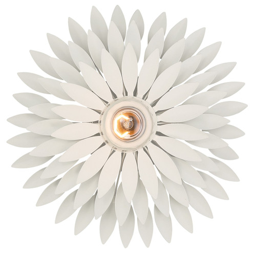 Broche One Light Wall Sconce in Matte White (60|500W-MT)