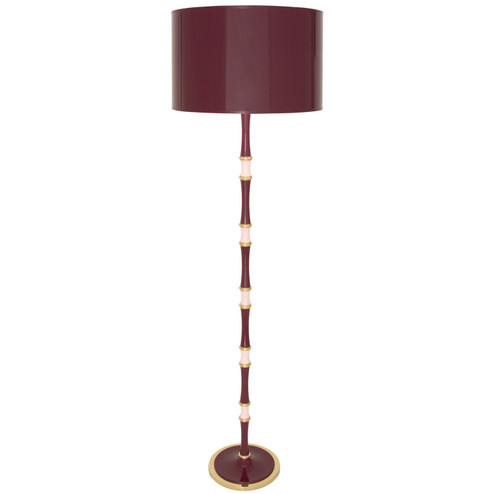 Kane One Light Floor Lamp in Sugar Plum/Rose Water w/Modern Brass (165|SM73RWX)
