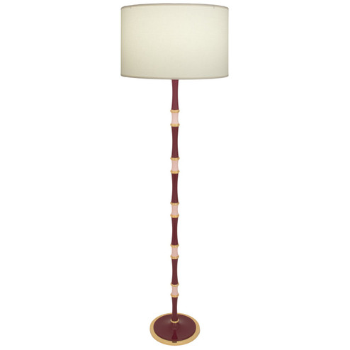Kane One Light Floor Lamp in Sugar Plum/Rose Water w/Modern Brass (165|SM73RW)