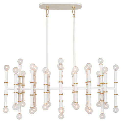 Kane 42 Light Pendant in Matte Daisy w/Modern Brass (165|MDY77)