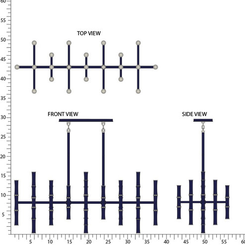 Kane 42 Light Pendant in Midnight Blue w/Polished Nickel (165|MB78) Kane 42 Light Pendant in Midnight Blue w/Polished Nickel (165|MB78)