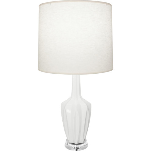 Emma One Light Accent Lamp in Lily Glazed Ceramic w/Polished Nickel/a Lucite (165|LY35)